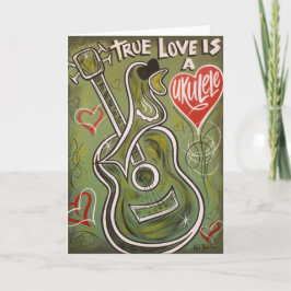 Ukulele Love Greeting Card Karte