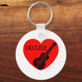 Ukulele Love Schlüsselanhänger (Vorderseite)
