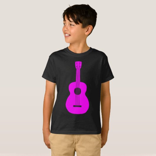 Ukulele - Magenta T-Shirt (Vorne ganz)