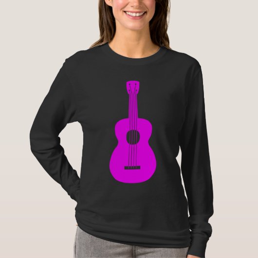 Ukulele - Magenta T-Shirt (Vorderseite)