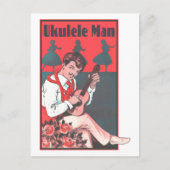Ukulele Man Postcard Postkarte (Vorderseite)