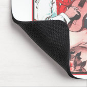 Ukulele-Mann-Mauspad Mousepad (Ecke)