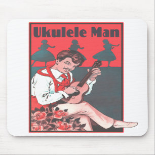 Ukulele-Mann-Mauspad Mousepad