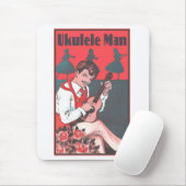 Ukulele-Mann Mousepad (Mit Mouse)