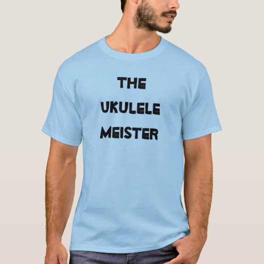 Ukulele Meister Musikstichträger T-Shirt (Vorderseite)