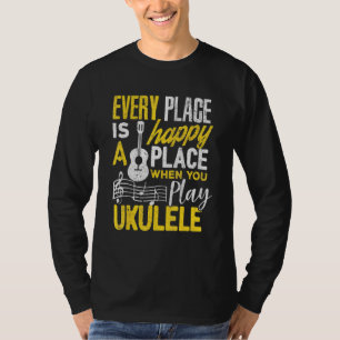 Ukulele Men Women Kinder für Uke Ukulele Player T-Shirt