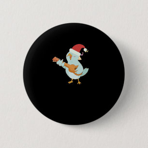 Ukulele Merry Christmas Button