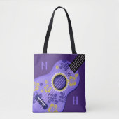 Ukulele-Monogramm-Taschen Tasche (Vorderseite)