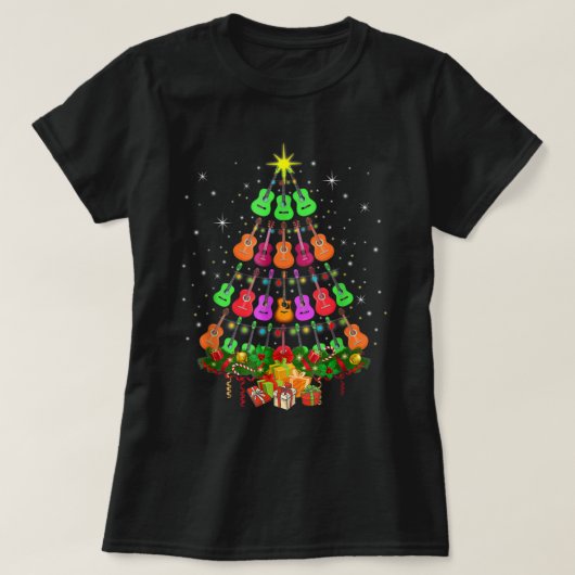 Ukulele Music Uke Mele Kalikimaka Christmas Tree S T-Shirt (Design vorne)