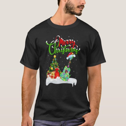 Ukulele Music  Xmas Decorations Santa Ukulele Chri T-Shirt (Vorderseite)