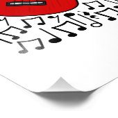 Ukulele Musical Notes Uke Player Musician Fotodruck (Ecke)