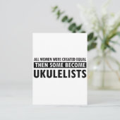 Ukulele-Musikdesigns Postkarte (Stehend Vorderseite)