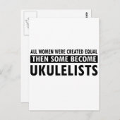 Ukulele-Musikdesigns Postkarte (Vorne/Hinten)