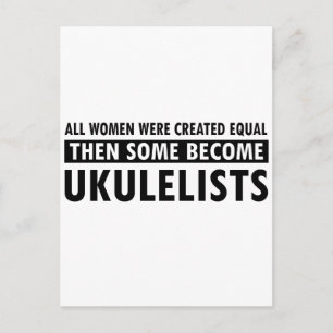 Ukulele-Musikdesigns Postkarte