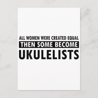 Ukulele-Musikdesigns Postkarte