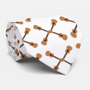 Ukulele Musikinstrument (weiß) Krawatte