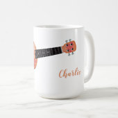 Ukulele-Name-Tassen Kaffeetasse (VorderseiteRechts)