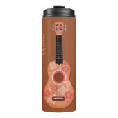 Ukulele-Nametrommel Thermosbecher (Vorderseite)