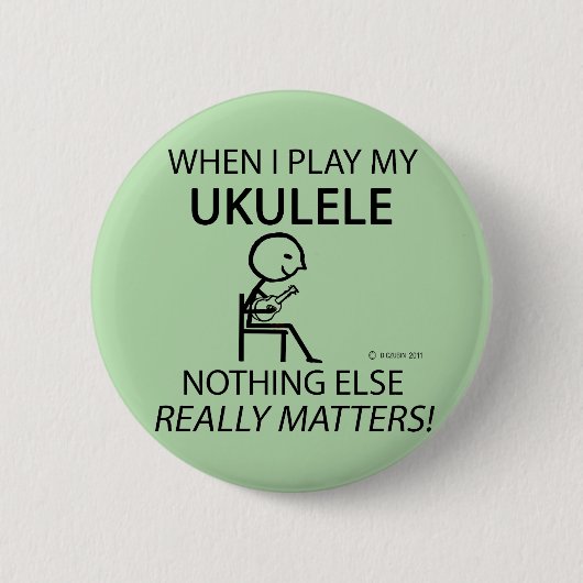 Ukulele Nichts Wichtiges Button (Vorderseite)