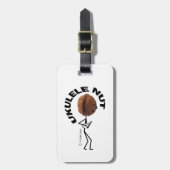 Ukulele Nut Gepäckanhänger (Vorderseite vertikal)