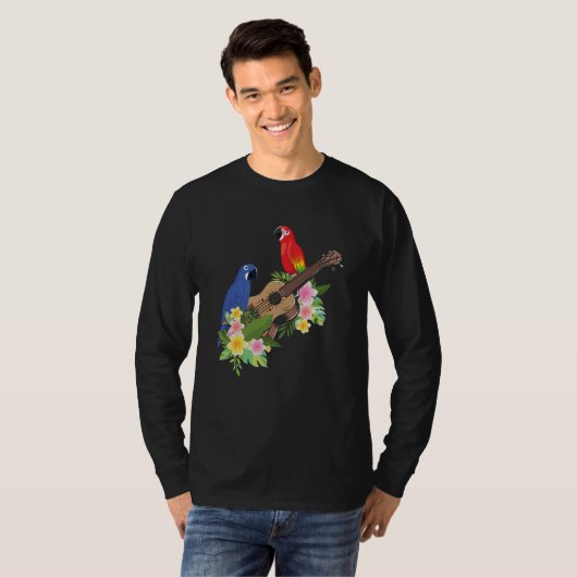 Ukulele Parrot T-Shirt (Vorne ganz)