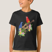 Ukulele Parrot T-Shirt (Vorderseite)