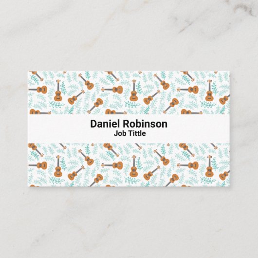 Ukulele patterns visitenkarte (Vorderseite)