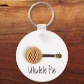 Ukulele Pie Schlüsselanhänger (Vorderseite)