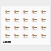 Ukulele Pie Stickers (Blatt)