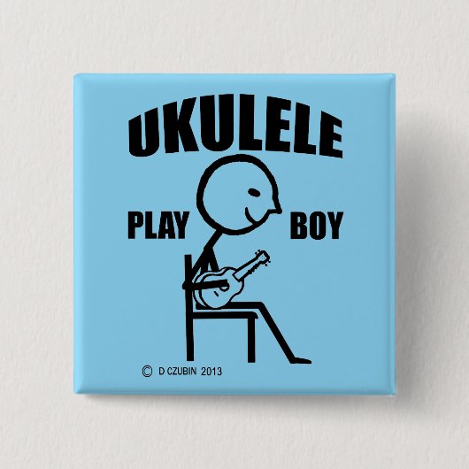 Ukulele Play Boy Button (Vorderseite)