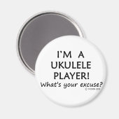 Ukulele Player Entschuldigung Magnet (Vorderseite/Rückseite)