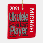 Ukulele Player Extraordinaire CUSTOM Keramikornament (Rechts)