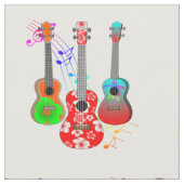 Ukulele-Player-Musik der Tropeninsel Stoff (Nahaufnahme)