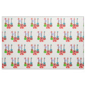 Ukulele-Player-Musik der Tropeninsel Stoff (Fat Quarter (45,7 x 55,9 cm))