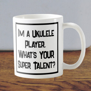 Ukulele Player Super Talent. Tasse