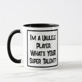 Ukulele Player Super Talent. Zwei Tone-Kaffee-Tass Tasse