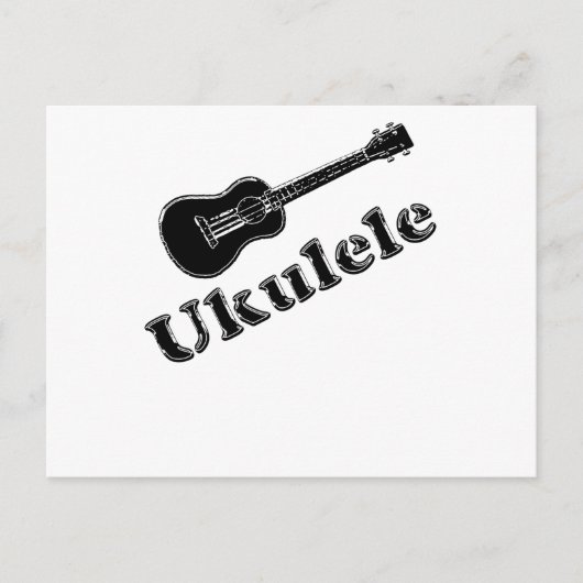 Ukulele Postkarte (Vorderseite)