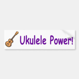 Ukulele-Power! Autoaufkleber
