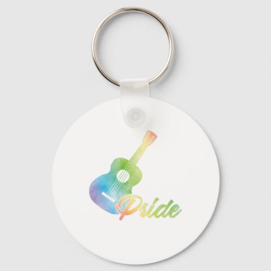 Ukulele Pride Uke Instrument Music Guitar Geschenk Schlüsselanhänger (Vorderseite)