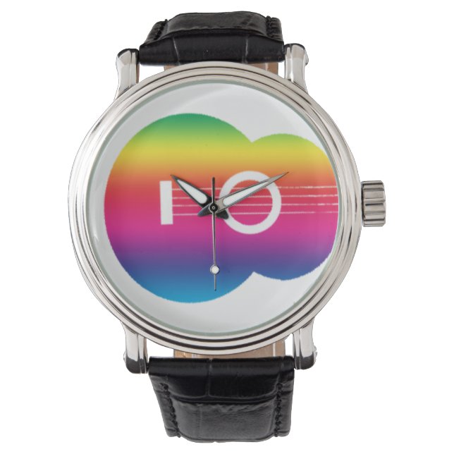 Ukulele Rainbow Watch Armbanduhr (Vorderseite)