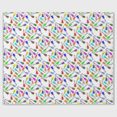 Ukulele-Regenbogen Geschenkpapier (Flach)