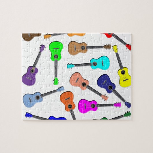 Ukulele-Regenbogen Puzzle (Horizontal)