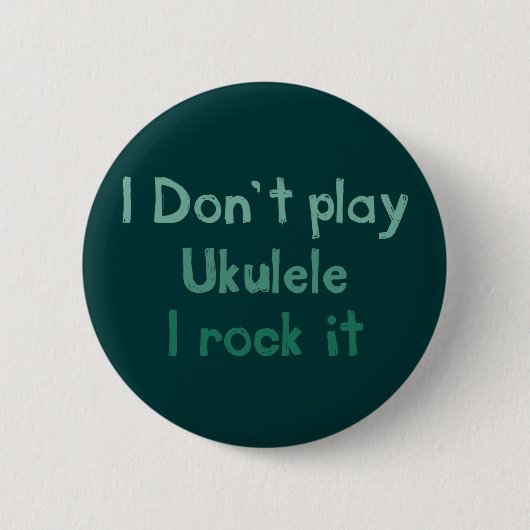 Ukulele Rock It Button (Vorderseite)