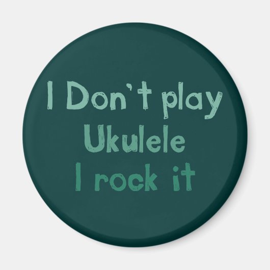 Ukulele Rock It Magnet (Vorne)