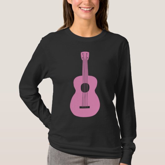 Ukulele - Rosa T-Shirt (Vorderseite)
