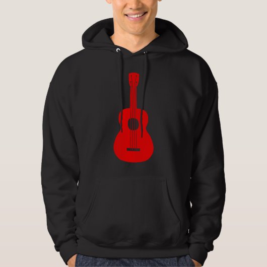 Ukulele - Rot Hoodie (Vorderseite)