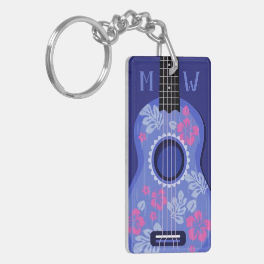 Ukulele-Schlüsselkette Schlüsselanhänger (Vorderseite links)