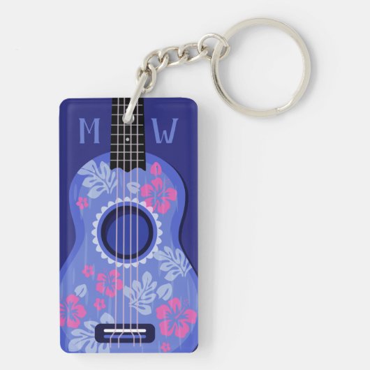 Ukulele-Schlüsselkette Schlüsselanhänger (Rückseite)