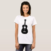 Ukulele - Schwarz T-Shirt (Vorne ganz)
