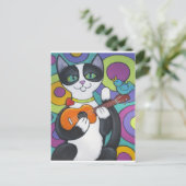 Ukulele Serenade Postkarte (Stehend Vorderseite)